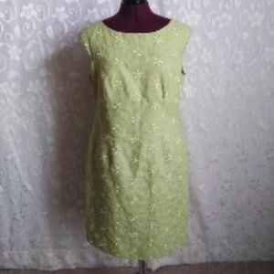 Talbott Spring Green Sheath Dress